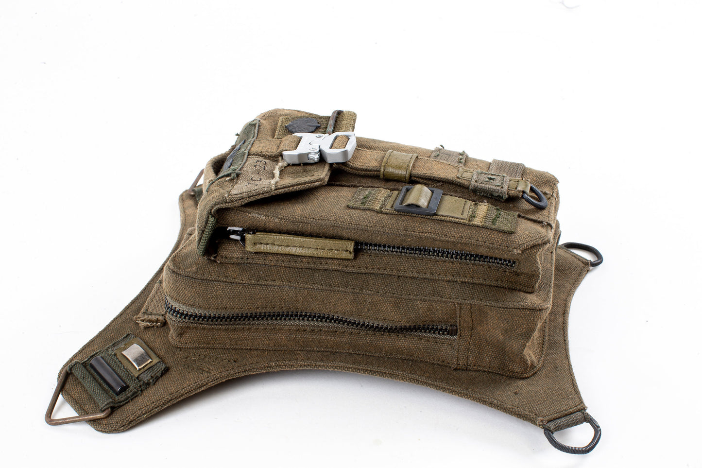 Adventure 1.0 Upcycled Hip Bag Shoulder Bag Holster Made with Reimagined and Repurposed Military Gear ready for Travel by Jungle Tribe
