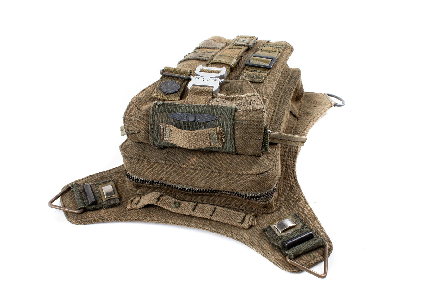 Adventure 1.0 Upcycled Hip Bag Shoulder Bag Holster Made with Reimagined and Repurposed Military Gear ready for Travel by Jungle Tribe