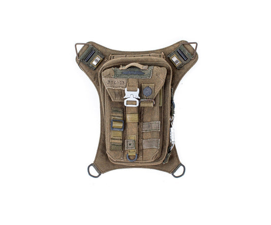 Adventure 1.0 Upcycled Hip Bag Shoulder Bag Holster Made with Reimagined and Repurposed Military Gear ready for Travel by Jungle Tribe