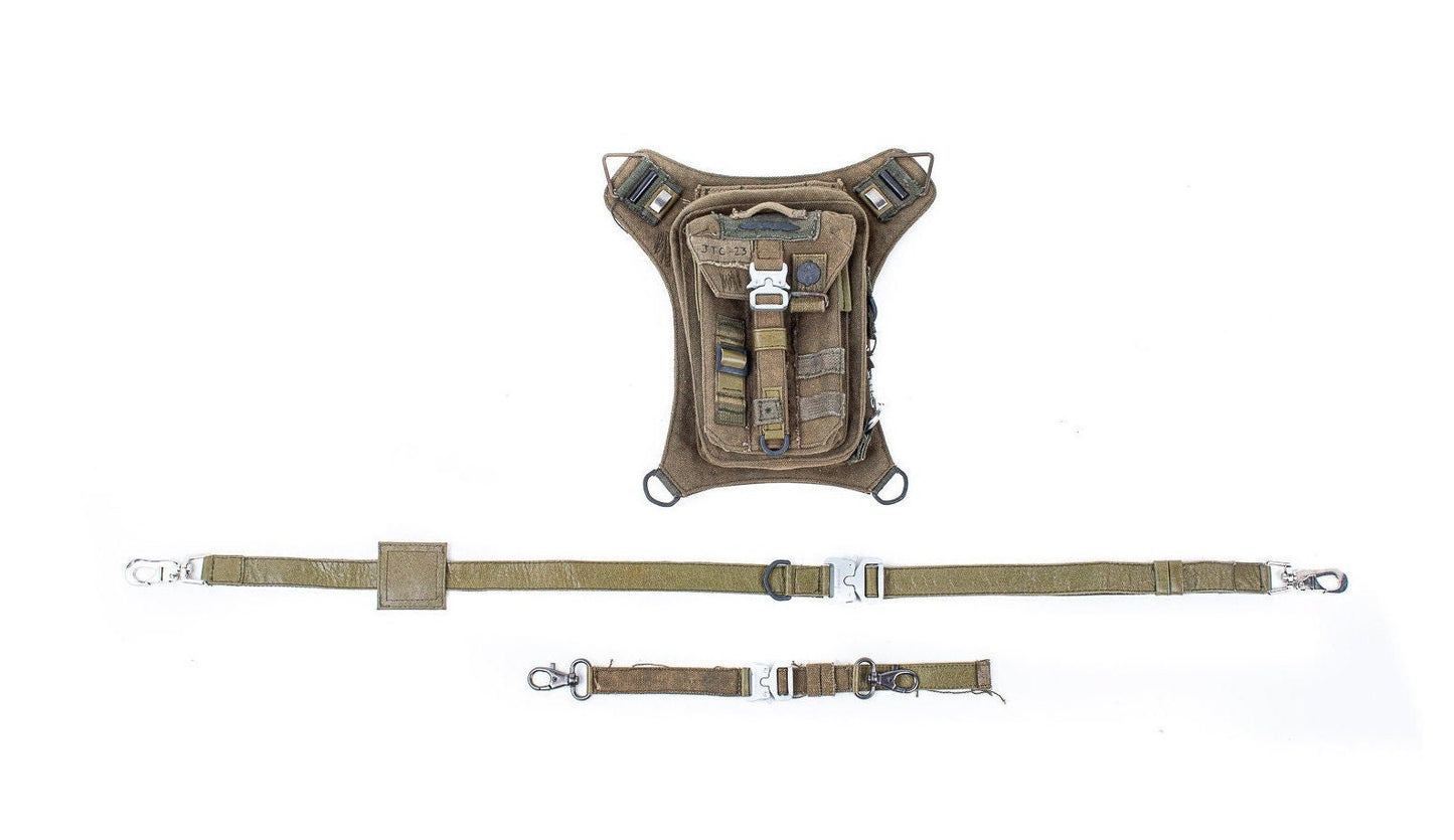 Adventure 1.0 Upcycled Hip Bag Shoulder Bag Holster Made with Reimagined and Repurposed Military Gear ready for Travel by Jungle Tribe