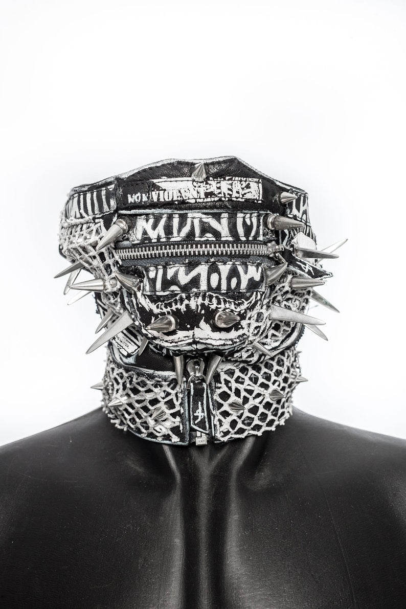 Spiked Mayhem Mask Jungle Tribe x Dust + Beau Collab Piece