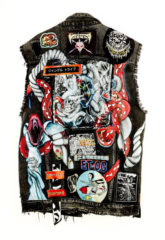 Dust and Beau x Erin Tate Cut off Denim Jacket Collaboration