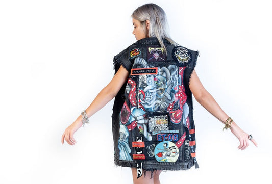 Dust and Beau x Erin Tate Cut off Denim Jacket Collaboration