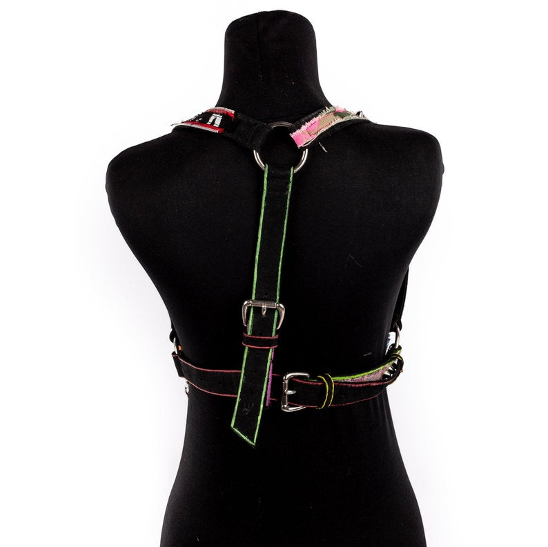 Colorful Punk Cage Harness