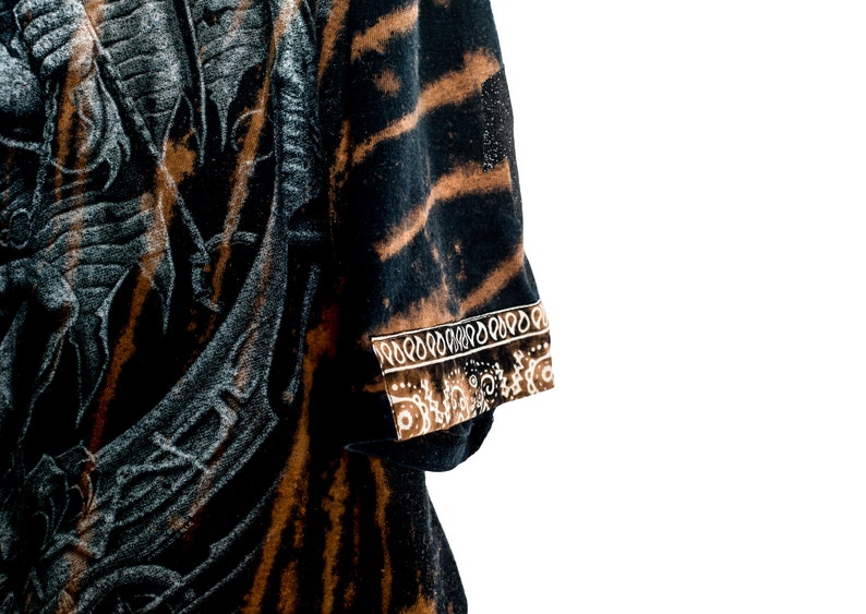 Lair of The Dragon Bleached Out One of A Kind Tee Shirt