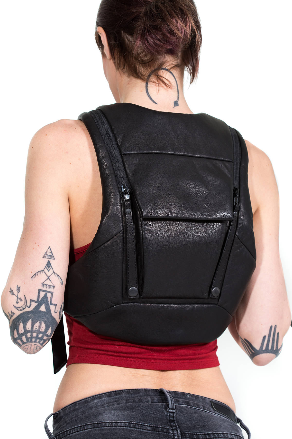 RESIST-TECH Leather Ninja Backpack by Jungle Tribe