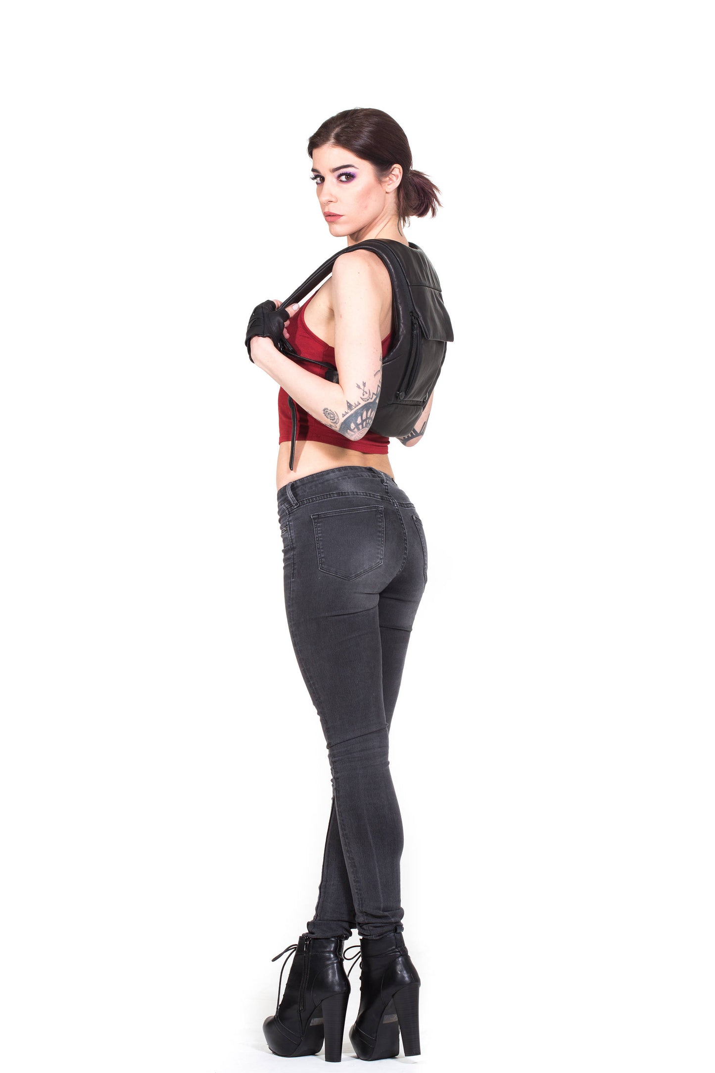 RESIST-TECH Leather Ninja Backpack by Jungle Tribe