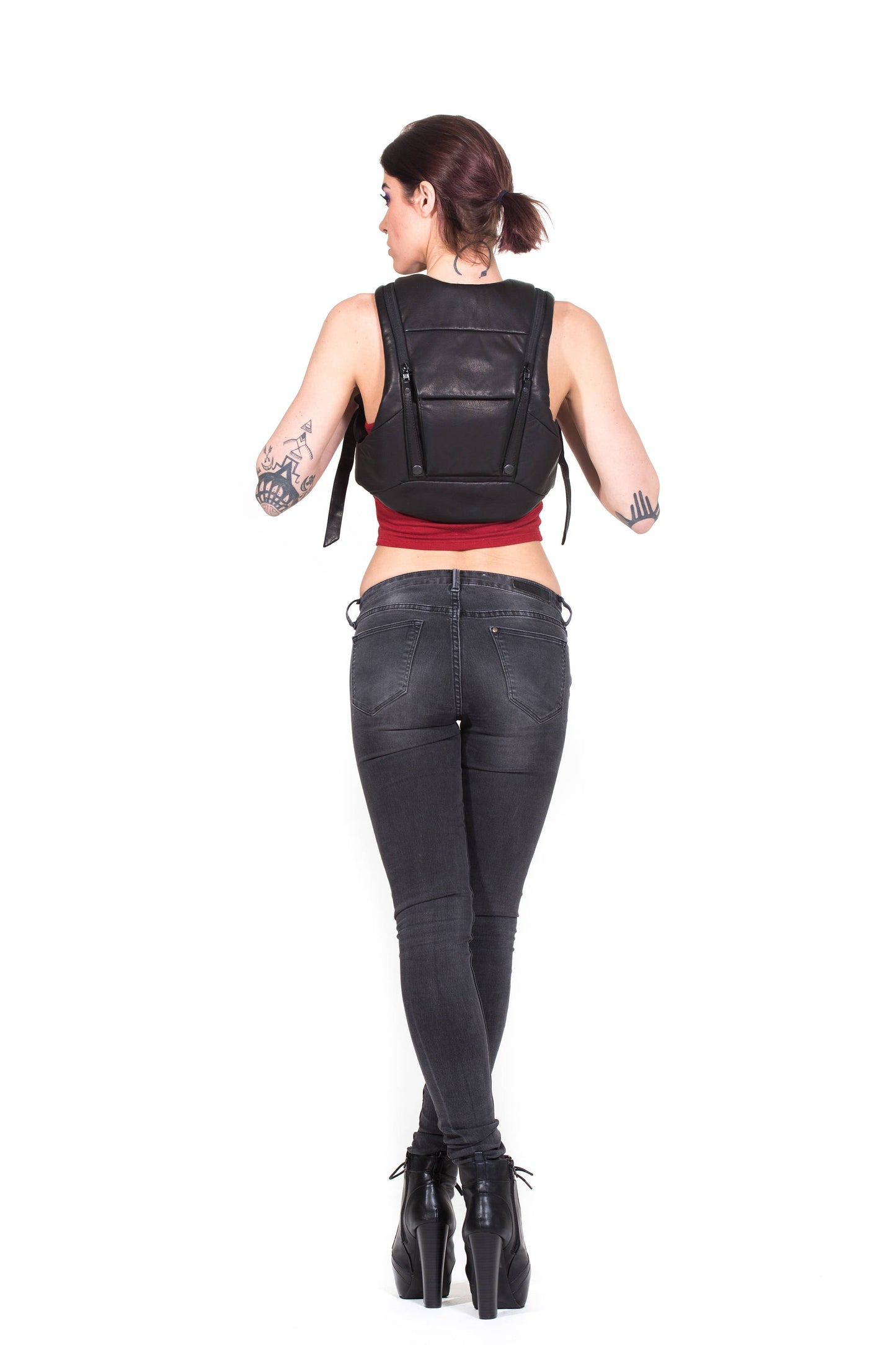RESIST-TECH Leather Ninja Backpack by Jungle Tribe