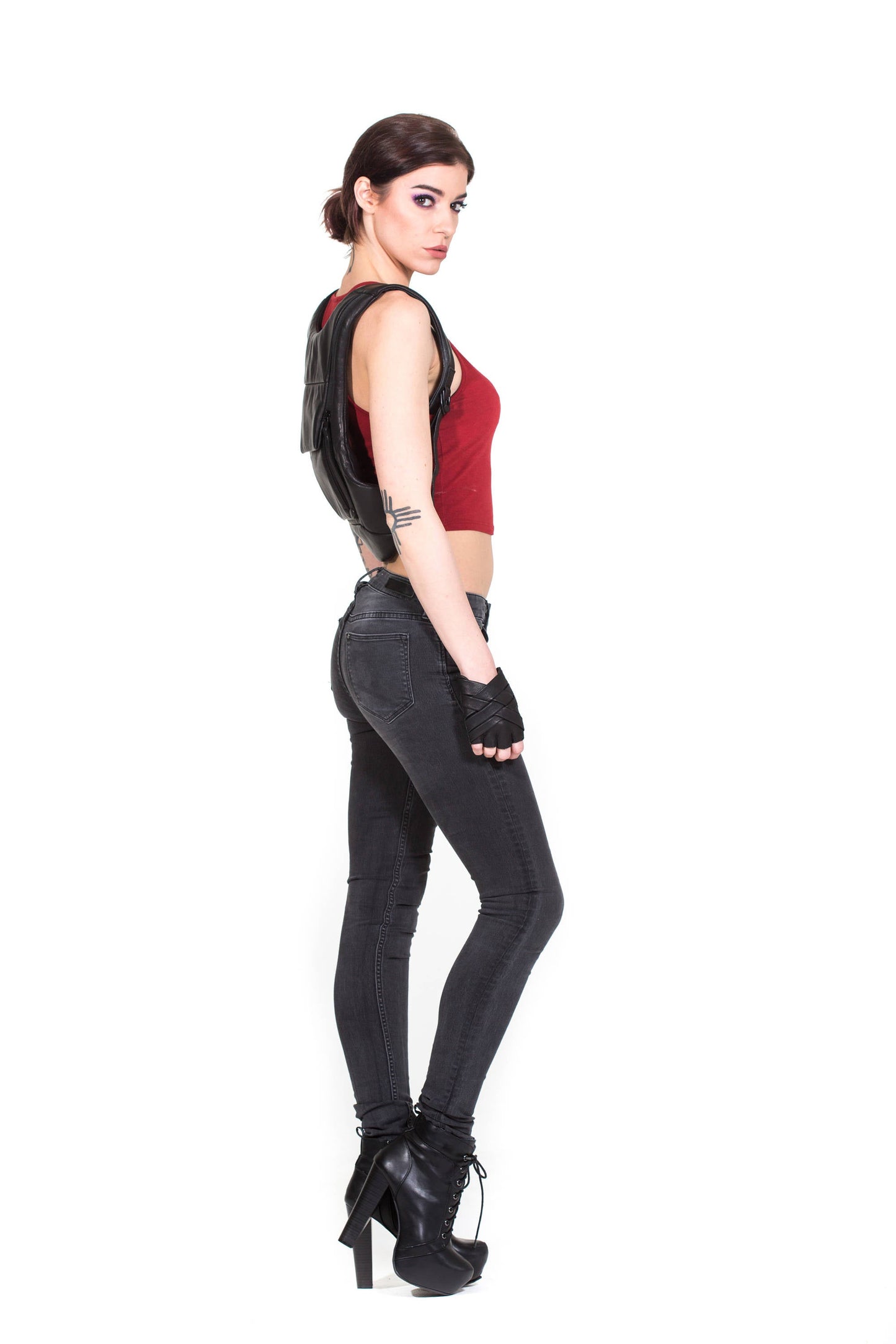 RESIST-TECH Leather Ninja Backpack by Jungle Tribe