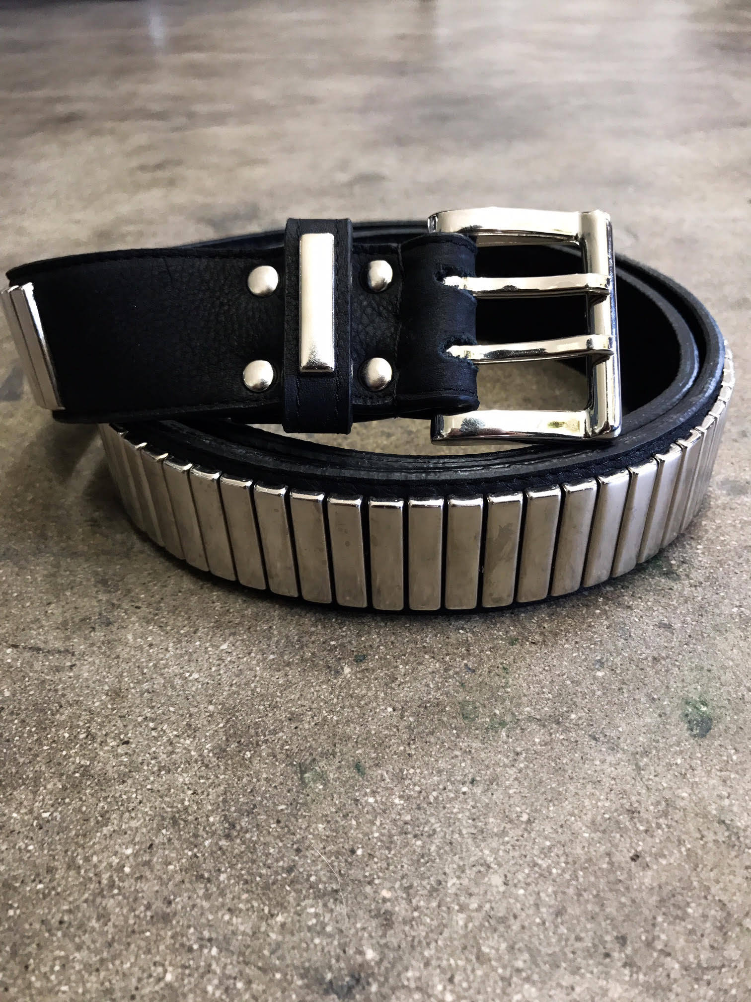 ROAD DESTROYER Black Leather and Metal Studded Punk Rocker  display picture 1