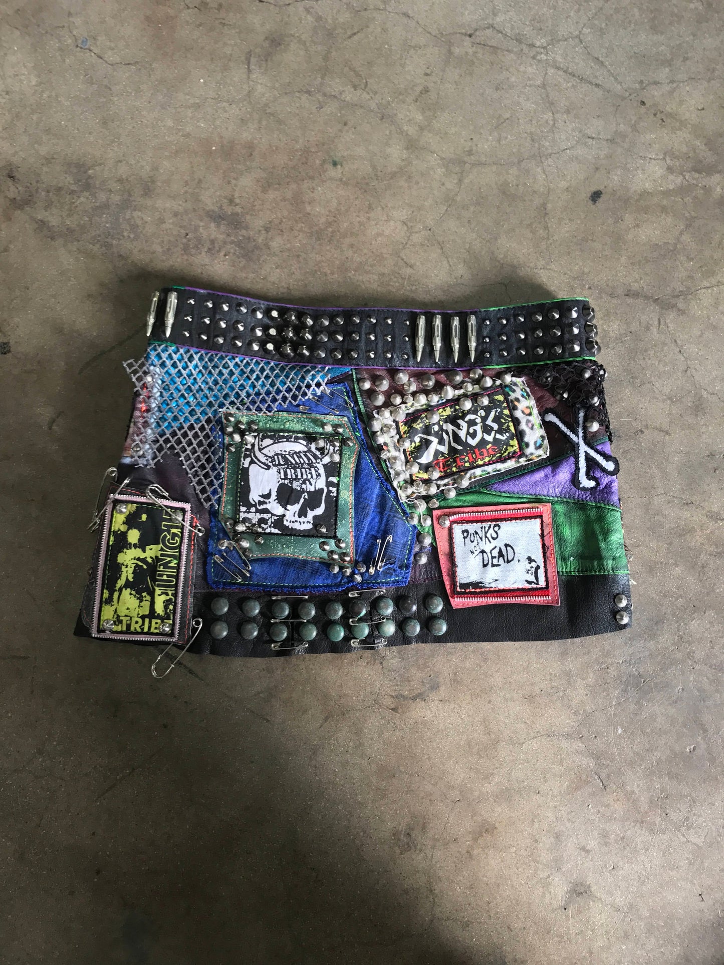 Colorful Punk AF Skirt One of A Kind