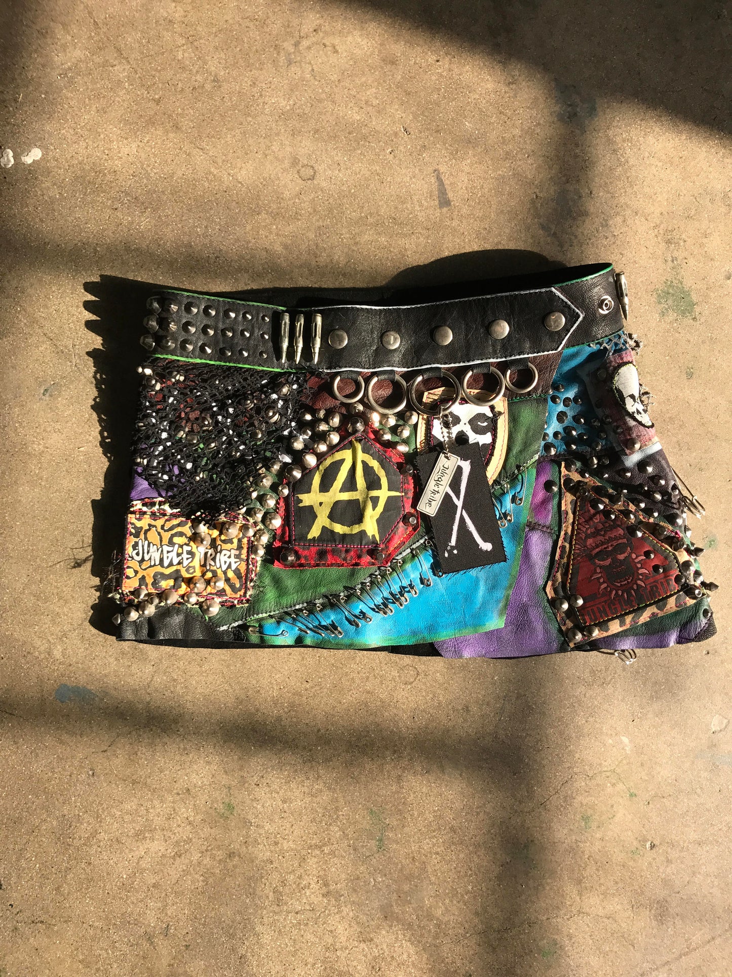 Colorful Punk AF Skirt One of A Kind