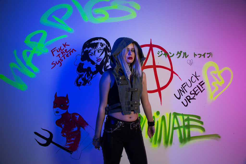 Jungle Tribe x Dust + Beau Collab Army Green Kombat Hood