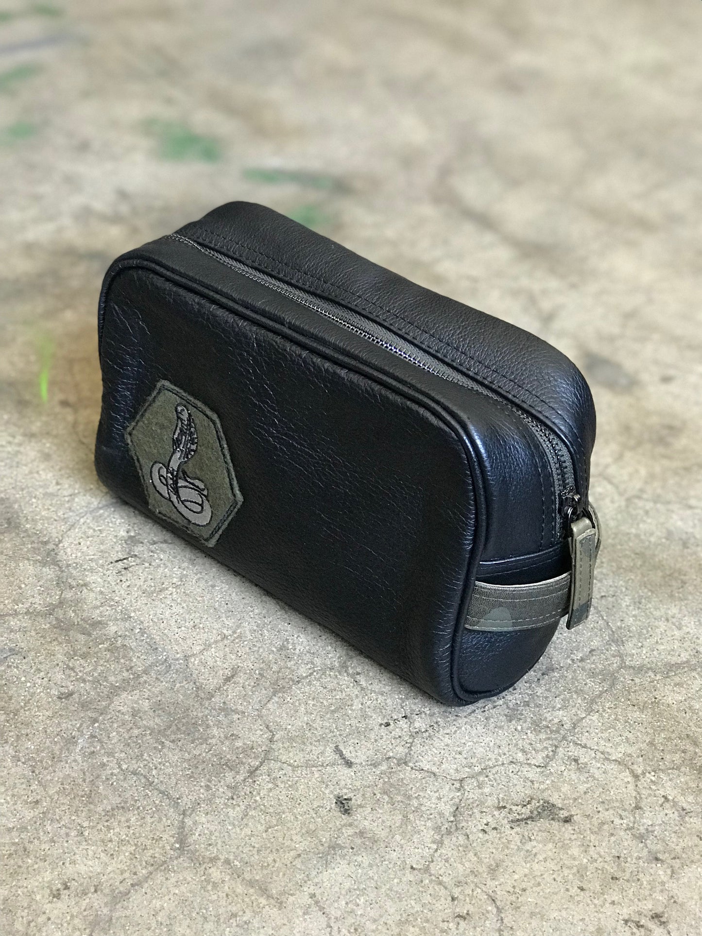 Snake Oil Leather COBRA KIT Toiletry Bag and Travel Kit