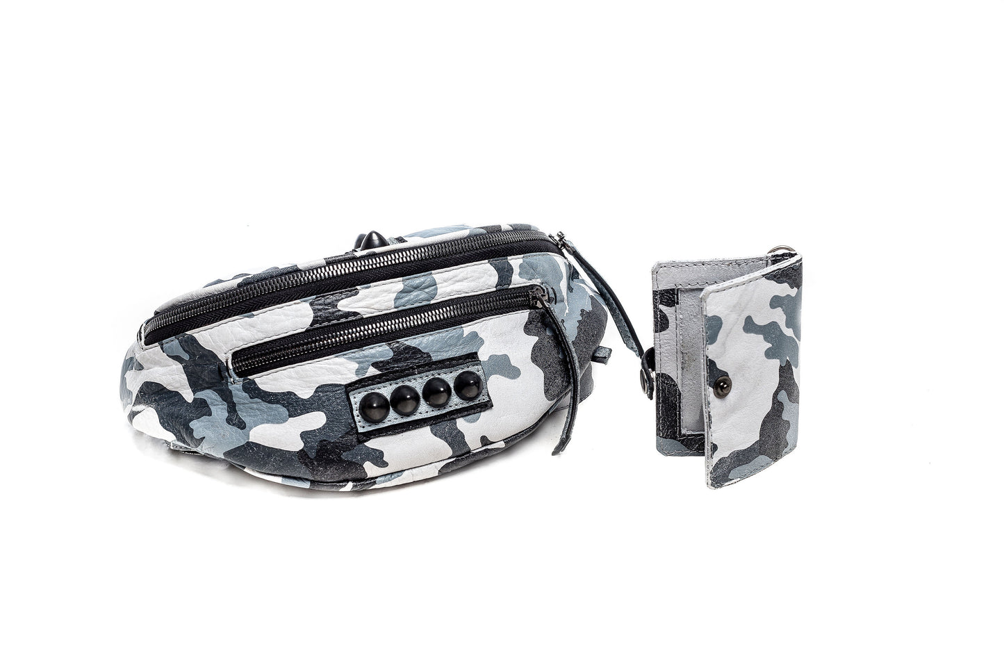 Snow Leopard Camo Fanny Pack and Sling Bag