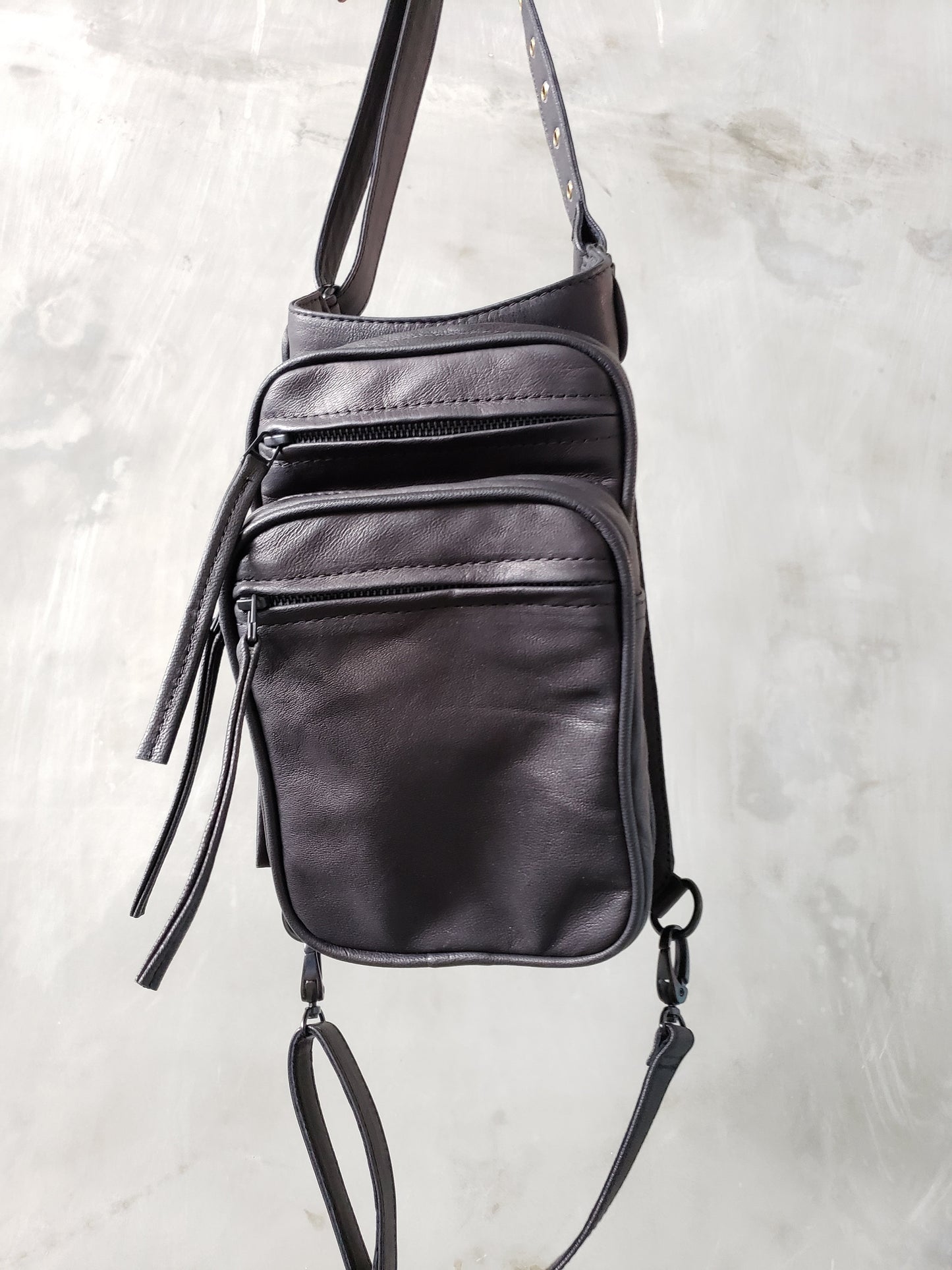 The Industry Moto Convertible Hip Holster Waist Bag w/ Black Hardware
