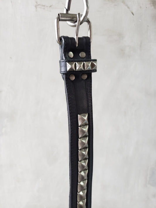 Pyramid Studded Leather Punk Belt