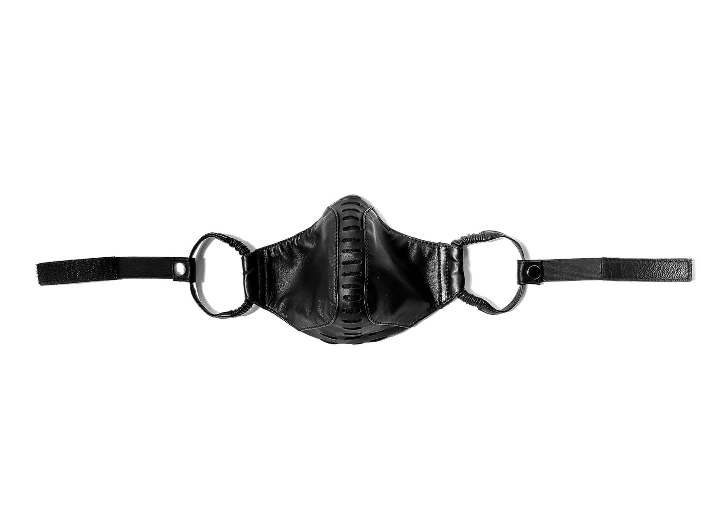 Stealth Profile 2.0 Adjustable Adult Leather Face Mask With Filter and Ear Hook