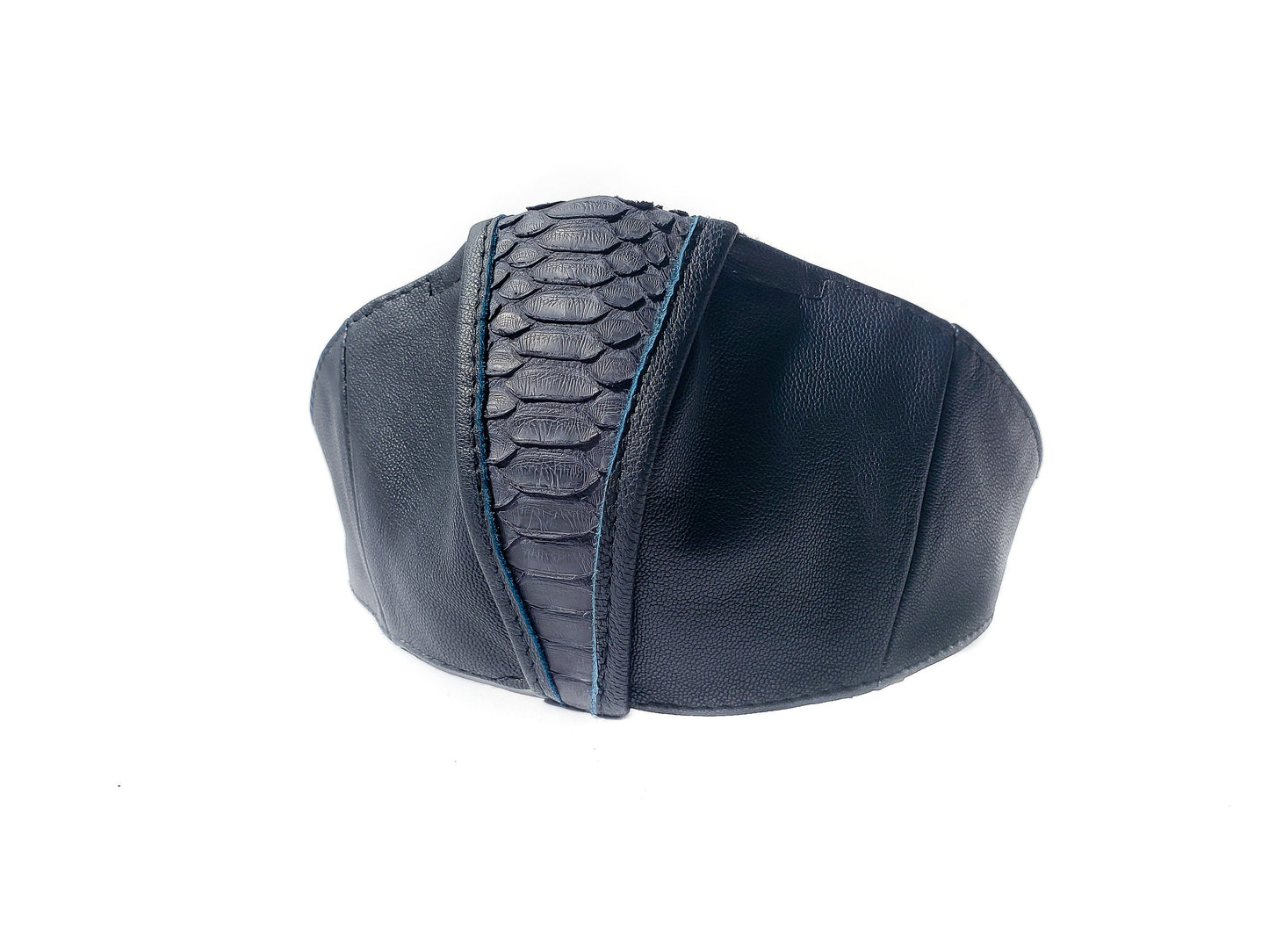 BLUE ROCK DEFENSE Face Mask in Black Leather