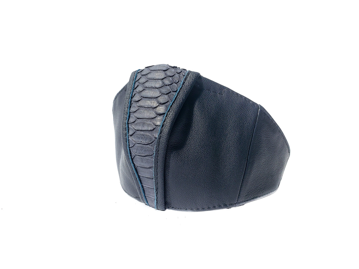BLUE ROCK DEFENSE Face Mask in Black Leather