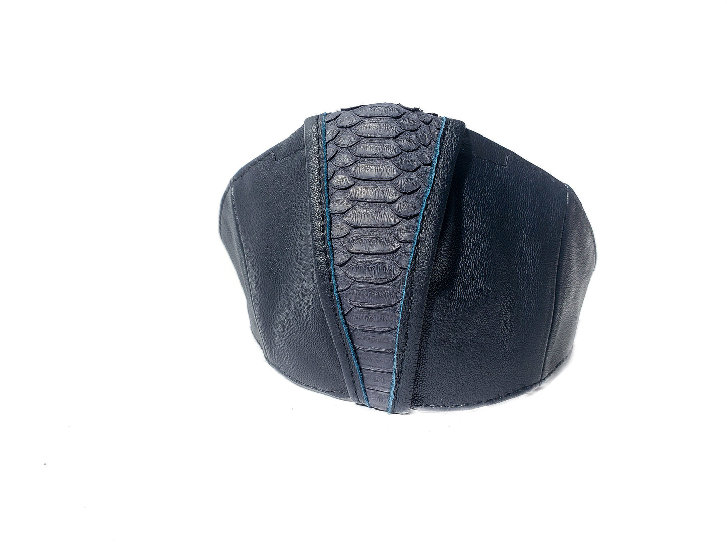 BLUE ROCK DEFENSE Face Mask in Black Leather