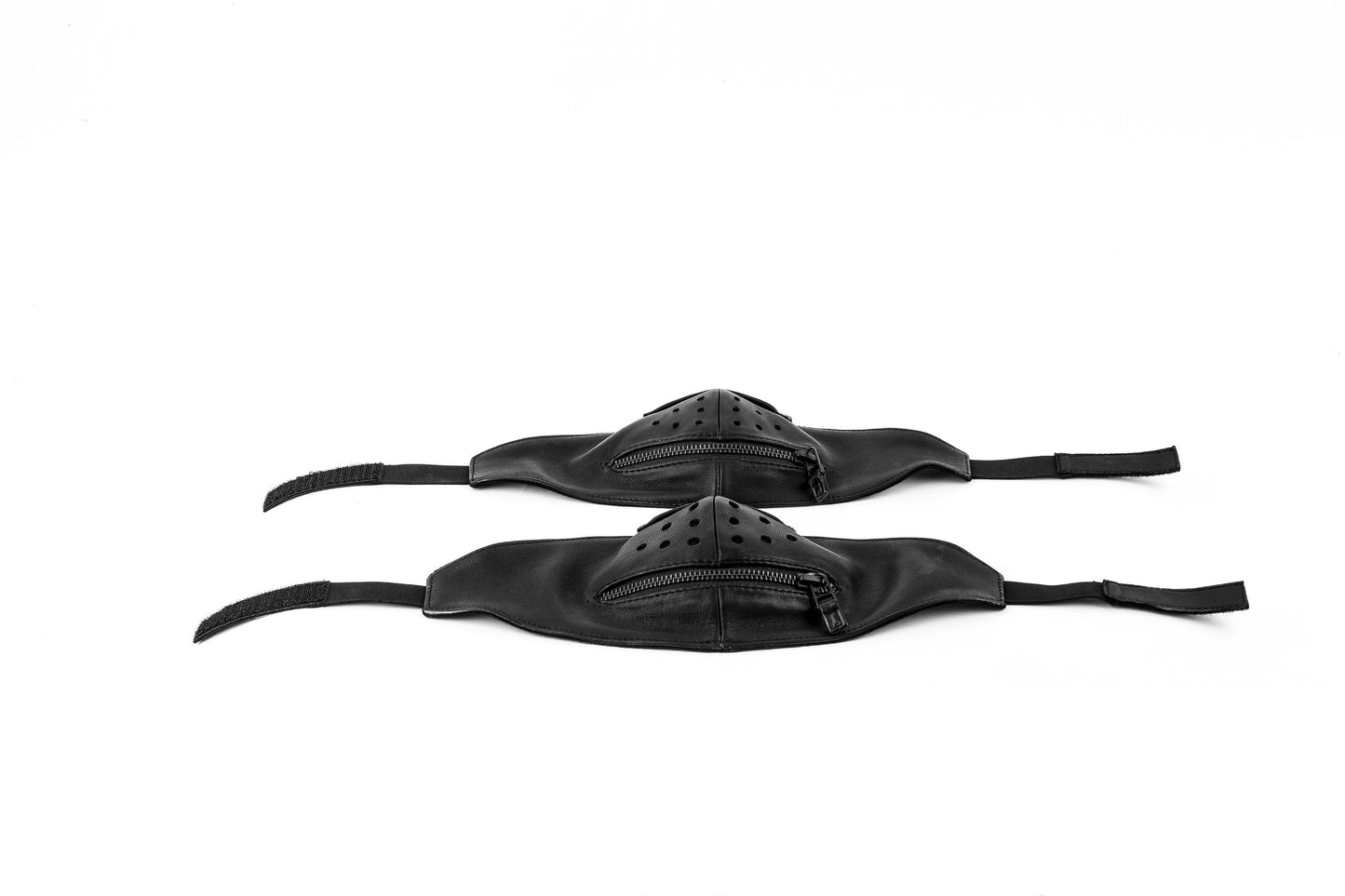 Black on Black Zipper Mouth Face Protection Adjustable Adult Mask With Filter