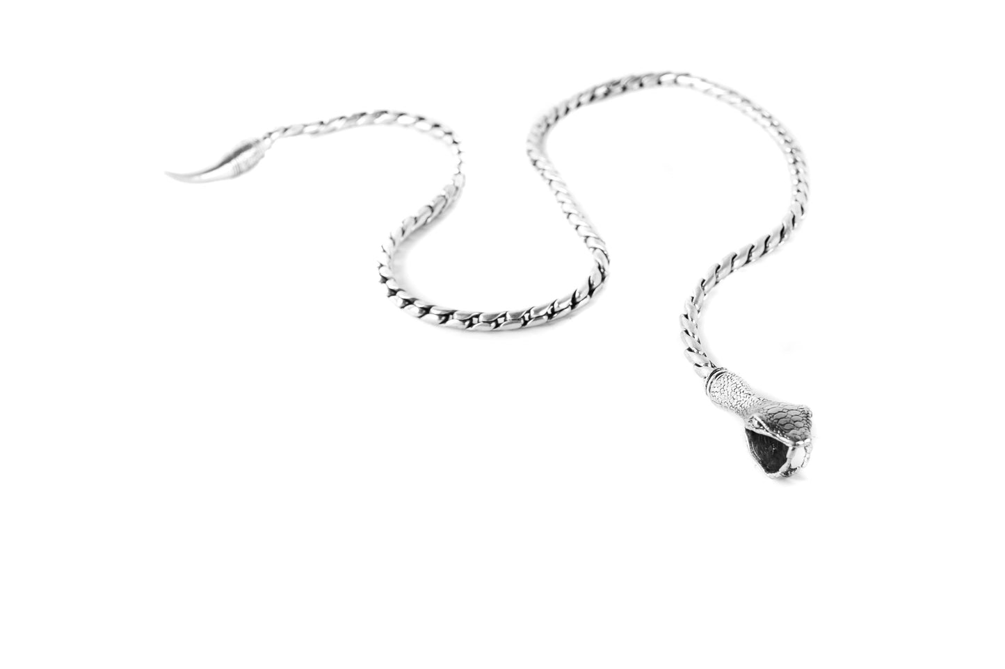 Razorback Snake Lariat Necklace Unisex