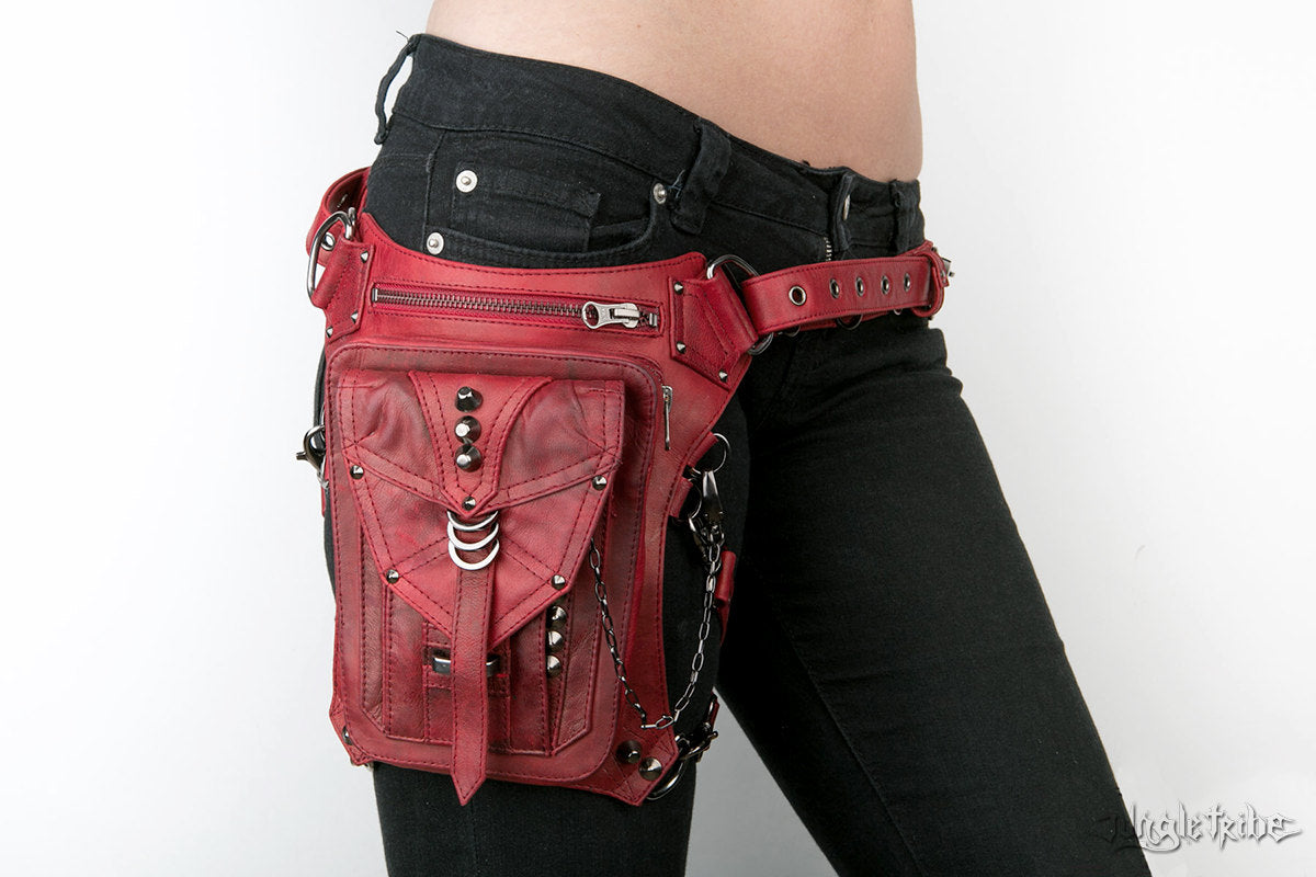 Woman Leather Belt Pouch Bag Jungletribe Bike Belt Bag Hip 