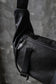 Flight Division 2.0 Up Cycled and Repurposed Black Leather Fanny Pack I Mens Sling Bag I Womens Sling Bag I Bum Bag I Messenger Bag Hip Bag