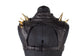 Mad Royal Gold Metal Spike Black Leather Futuristic Chest Plate