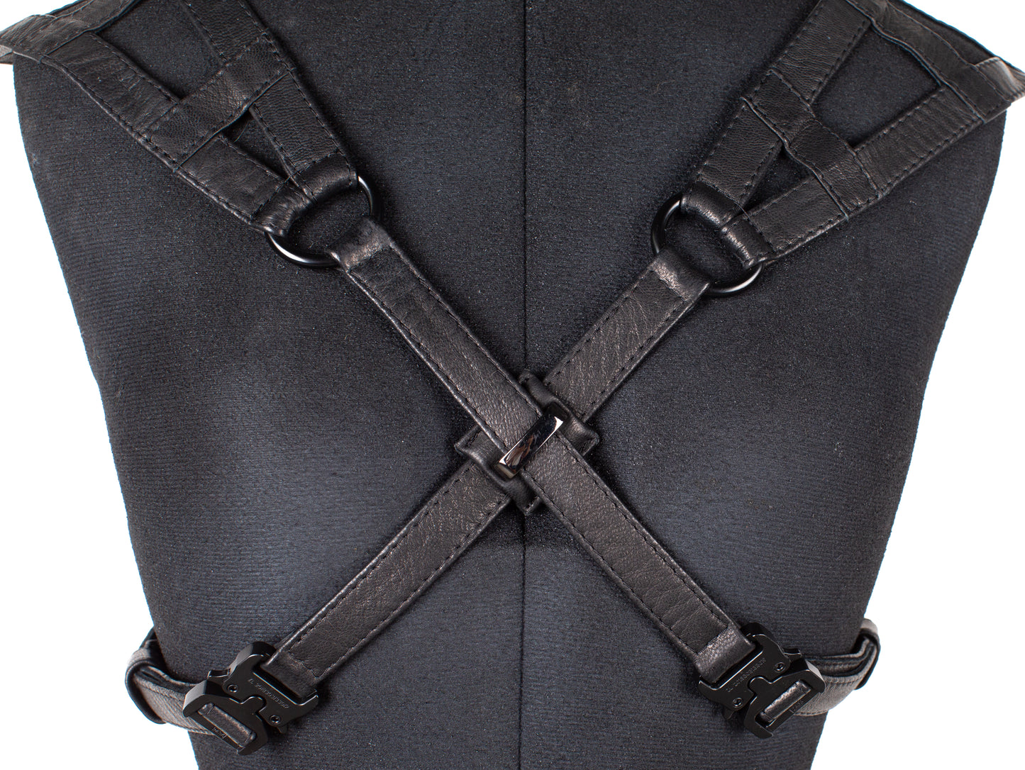 Cross Hatch Leather Harness Shoulder Piece