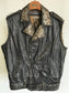 Vintage Aviation Leather Biker Vest