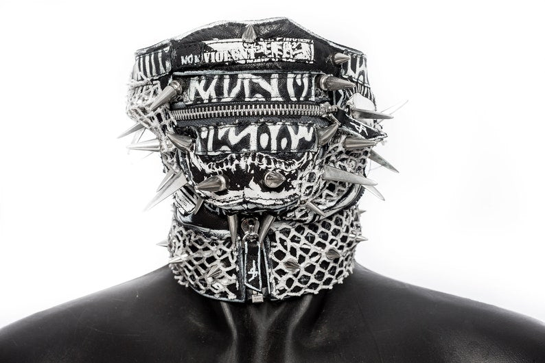 Spiked Mayhem Mask Jungle Tribe x Dust + Beau Collab Piece