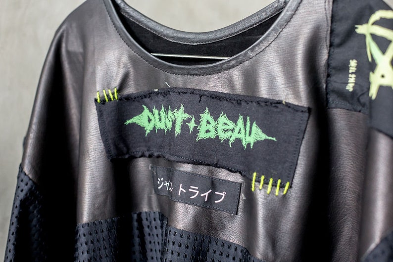 Dust and Beau Leather and Mesh Athletic Anarchy Shirt