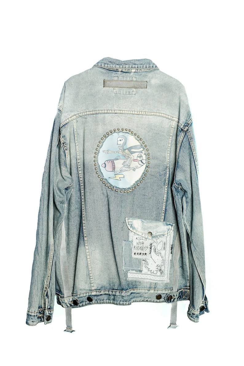 Flight of the Navigator Frosted Denim jacket