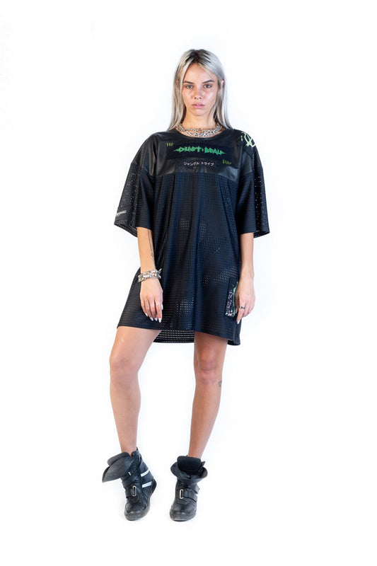 Dust and Beau Leather and Mesh Athletic Anarchy Shirt