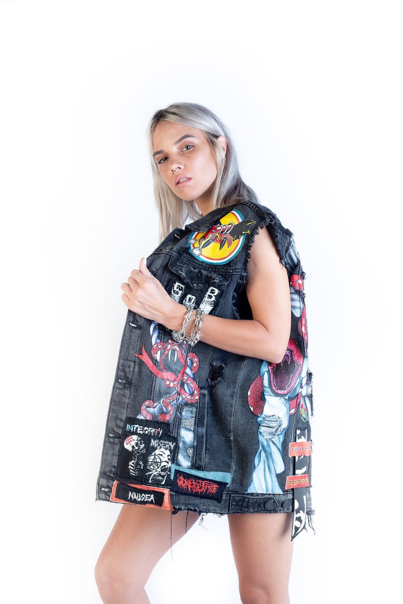 Dust and Beau x Erin Tate Cut off Denim Jacket Collaboration