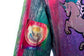 Sparkleberry Unicorn Mix Tape Acid Wash Boxy Denim Jacket with Neon Rainbow Tie Dyed Bandana