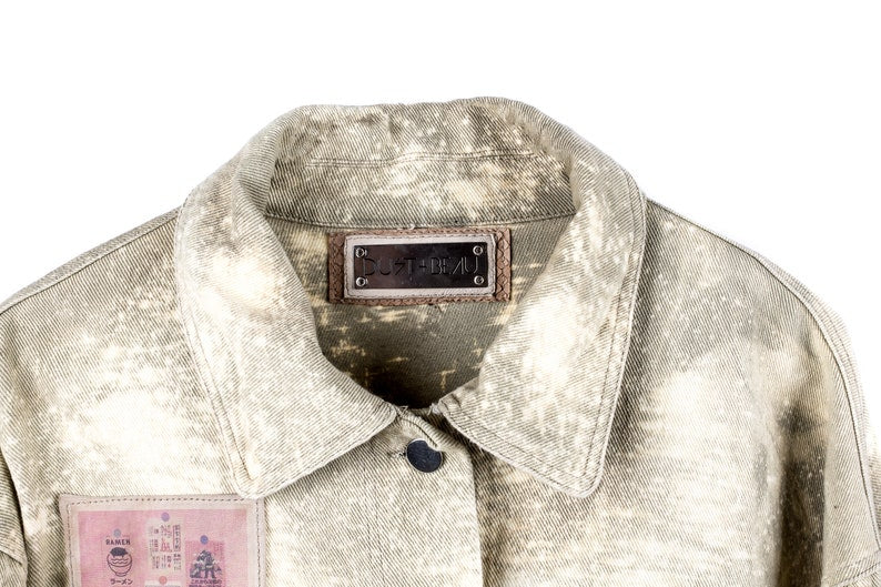 Ganymede Blossom Women's Bleached Denim Jacket