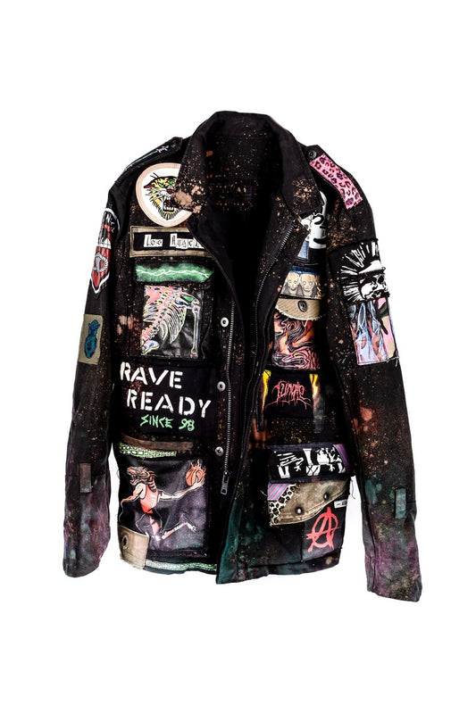 Cyberpunk Rave Dinosaur DustandBeau x NiceCollective Men's Jacket