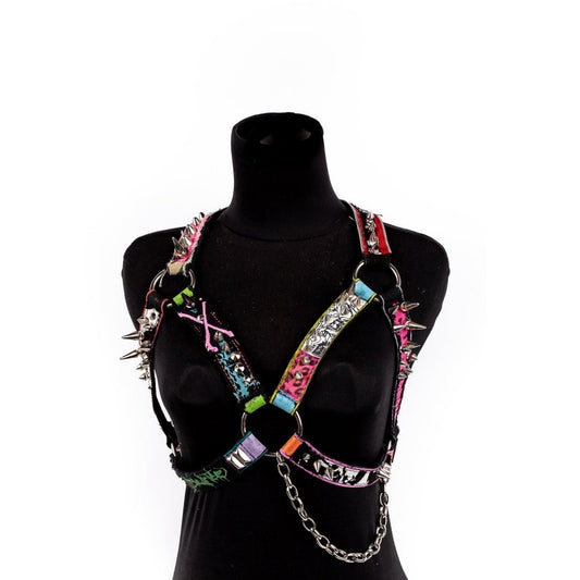 Colorful Punk Cage Harness