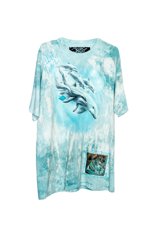 Deep Space Sea Astronaut Dolphin Party One of A Kind Tee