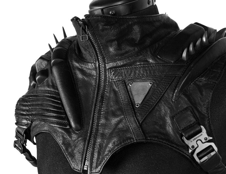 Solo Enforcer Black Leather Unisex Chest Plate