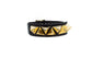 Elevated Pyramid Gold Scheme Brass Leather Choker