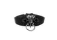 Distinguished Vertebrae Metal and Leather Choker