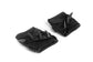 KROSS KOMBAT 2.0 SPIKED Black Fingerless Leather Gloves