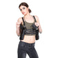 TRIPLE THREAT Black Leather Body Harness w/ Convertible Wallet Pockets