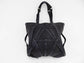 RAGE CAGE Black Large Leather Tote Bag