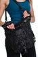 Mini RAGE CAGE Black Leather Hobo Shoulder Bag by Jungle Tribe