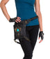 VINTAGE VIBES Black Leather Holster and Hip Bag With Turquoise